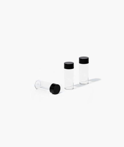 Round box black top long